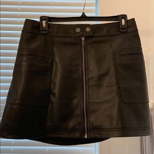 Free People vegan leather skirt